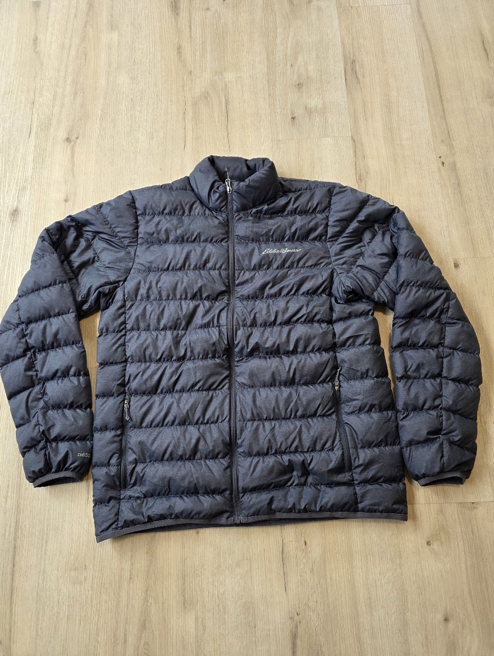 Eddie Bauer EB650 Down Jacket Men's Size TL Gray